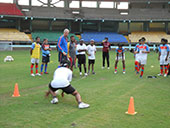 Sunil Chettri tries a penalty kick