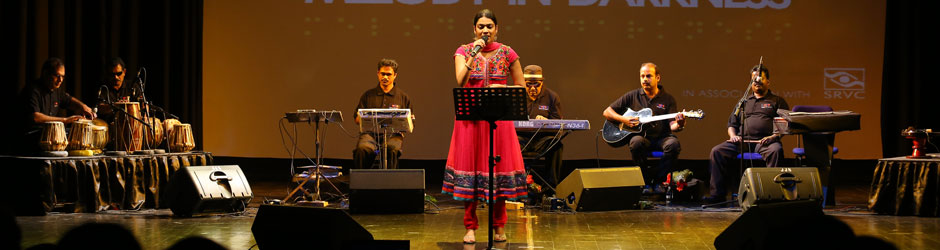 Gayathri performing at the melody in darkness concert 